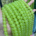 Dyed Color Red Blue Loose Beads Strand Jade  Round Bead for Making Bracelet Necklace Natural Jewelry Jade Stone Beads