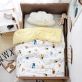 Cartoon Cotton Kids Bedroom Printed Comforter With Cute Bunny for Summer Spring and Winter