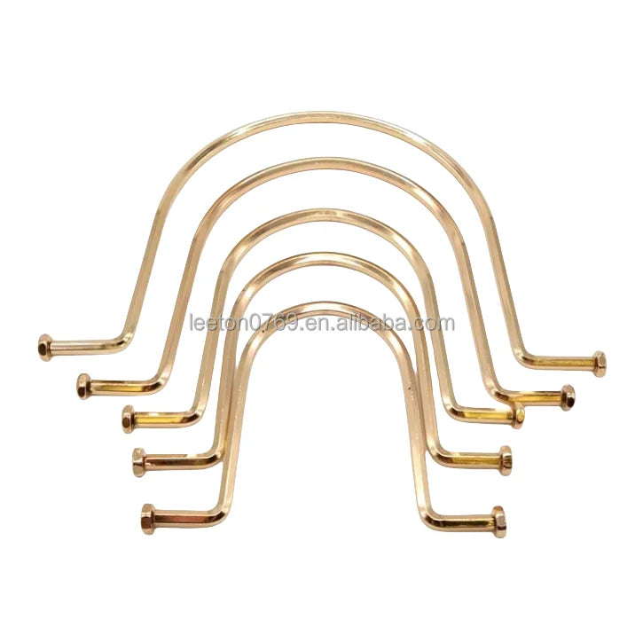 Factory Supply Bag Accessories 130mm Fashional Metal Leather Bag Handle