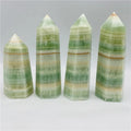 wholesale natural Healing Crystal blue Caribbean Calcite obelisk crystal point