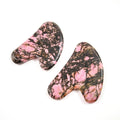 Huiying Hottest Item Natural Rhodonite jasper Gua Sha Massage Tool Women Beauty Equipment