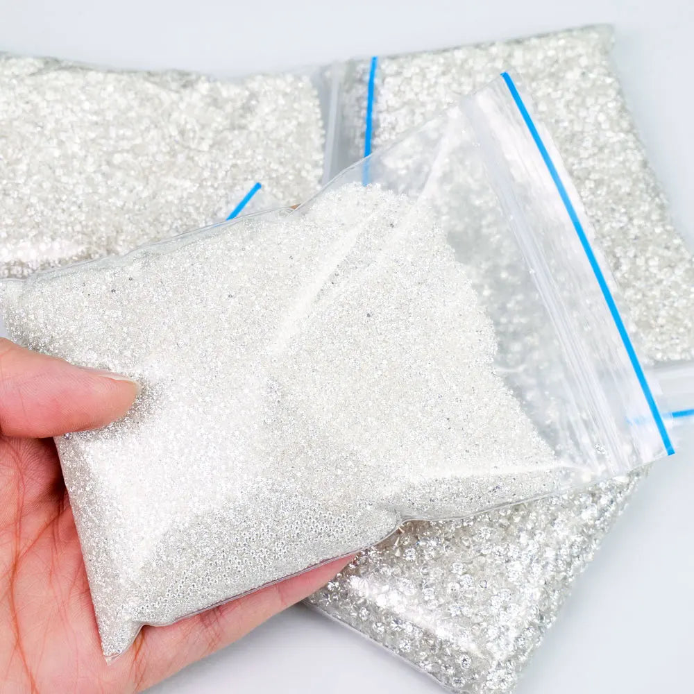 Manufacturers Wholesale 0.7-3 Flawless Colorless Lab Small Size White D VVS Gra Loose Stone Melee Diamond Mossanite Moissanite