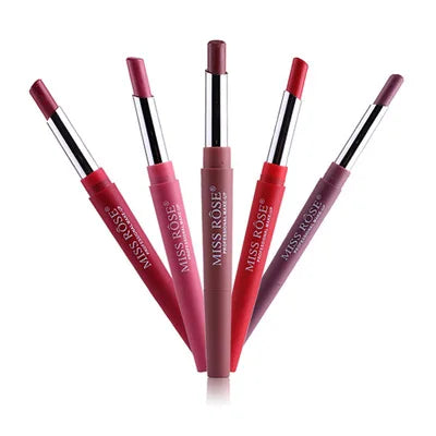 MISS ROSE Multifunction Beauty Makeup Lip Pencil Sketch Lip Liner Lasting Waterproof Lipstick Pen Lip Pencil