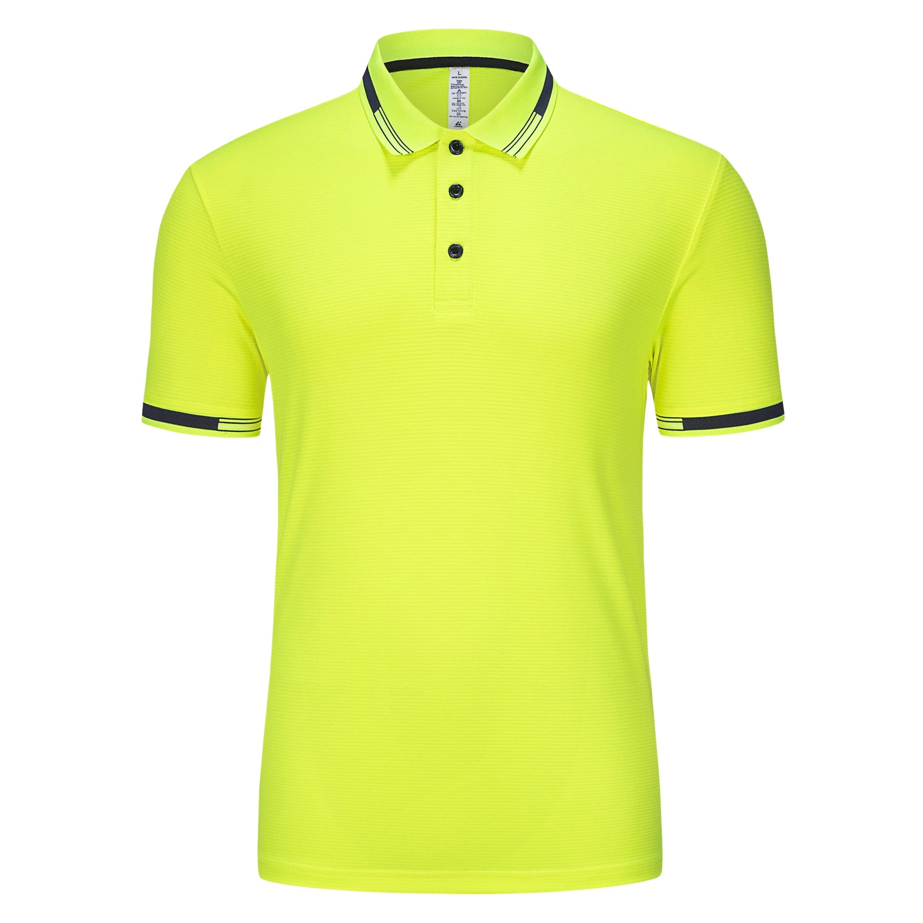 Lidong Cool Dry Ribbed Collar 100% Polyester  Polo  Sport t Shirt Mens Polo Shirt Wholesale