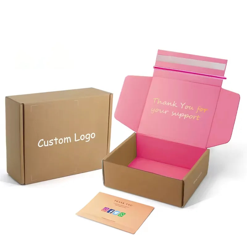 Manufacturer Custom Logo Box for Clothes Slippers Cosmetics Corrugated Gift Paper Mailer Embossed Shipping Box for Socks