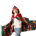 Women's One Piece Luffy Winter Beanie Hat Ski Snow Cap with Shawl Wraps Common Fabric