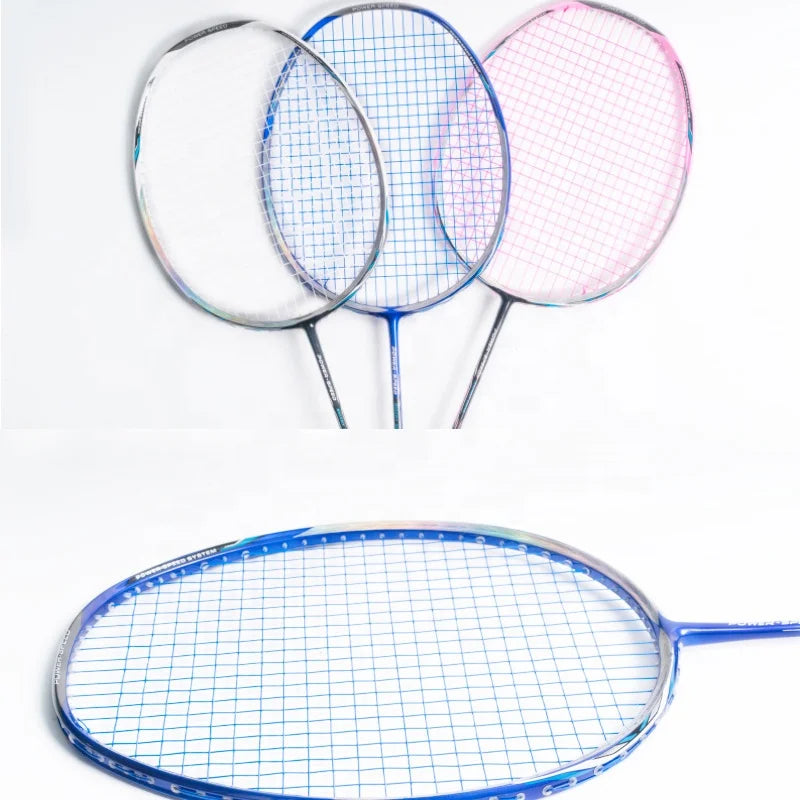 ALP LTP 100% Full Carbon Fiber Badminton Racket 8U 62g 22-32lbs for Professional Offensive Types Racquet Players With Strung