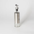 200ml/300ml/500ml Glass Olive Oil Dispenser Bottle  for Kitchen Premium Glass Stainless Steel Oil and Vinegar Cruet with Spout
