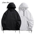 Men's Solid Color Sport Casual Quarter Zipper Pullover Anorak Jacket Streetwear Coach Jacket for Spring Season Ropa Hombre