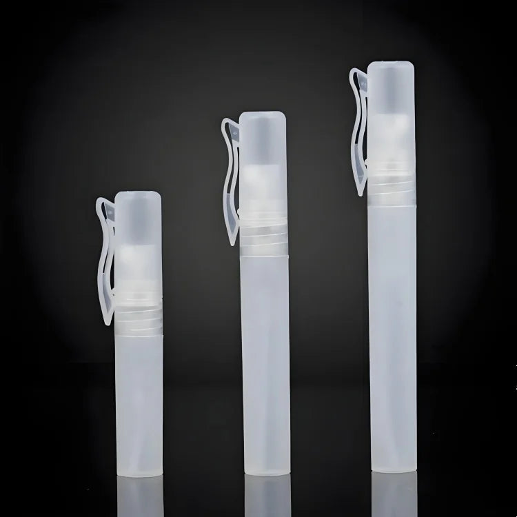 WOGU Custom Printing Logo Empty Reed Diffuser Cosmetic Packaging 5ml 8ml 10ml Frosted Mini Screw Refill Perfume Spray Bottles