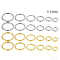 Hengsen 16g Endless Stainless Steel Piercing Jewelry Huggie Hoop 5mm-12mm Cartilage Click Hoop Fashion Hoop Earrings for Women