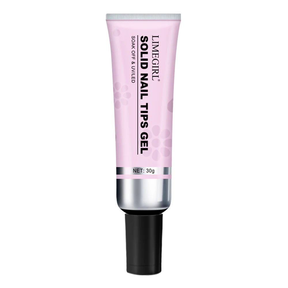 AMZ Best Seller Limegirl Solid UV LED Lamp 30g Nail Glue Fast Curing Super Strong Gel for Long Lasting Press Nails