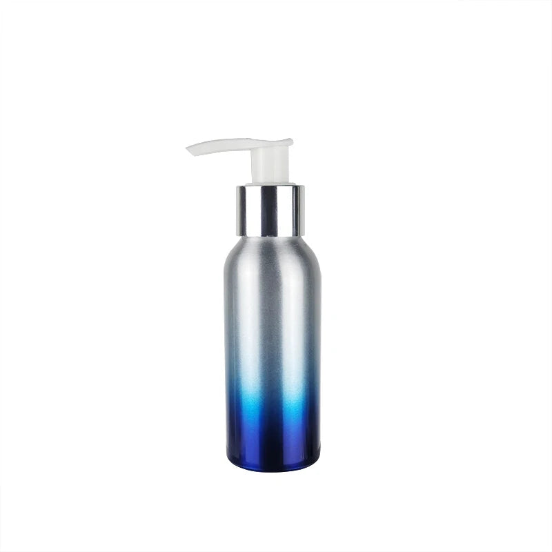 New Arrival 100Ml 250Ml 500Ml Fine Mist Pink Blue Colored Recycled Metal Custom Shampoo Soap Aluminum Pump Spray Bottle