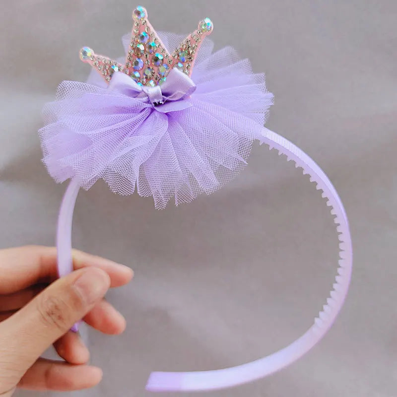 Custom Crown Lace Flower Headband Hair Accessories for Party