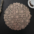 Wholesale Round Dining Placemats Round Table Placemats PVC Placemats for Table Decor Hollow