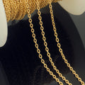 Elegant 14K Gold Filled 1.8mm Patterned Cable Chain Bulk for Jewelry Making Bracelet Necklace