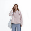 Women Clothes Women's Heavyweight Polar Fleece Stand Collar Jacket With Lined Relaxed Fit for Cold Weather