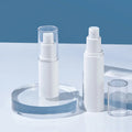 Luxury 30ml Airless Serum Bottle Cosmetic Packaging Container PP White Round and Straight Plastic Lotion Airless Serum Bottle