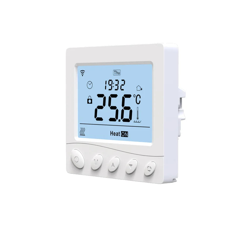 TUYA WiFi Smart Thermostat for Electric Underfloor Heating in Apartments Large LCD Programmable Easy Installation Smart Home