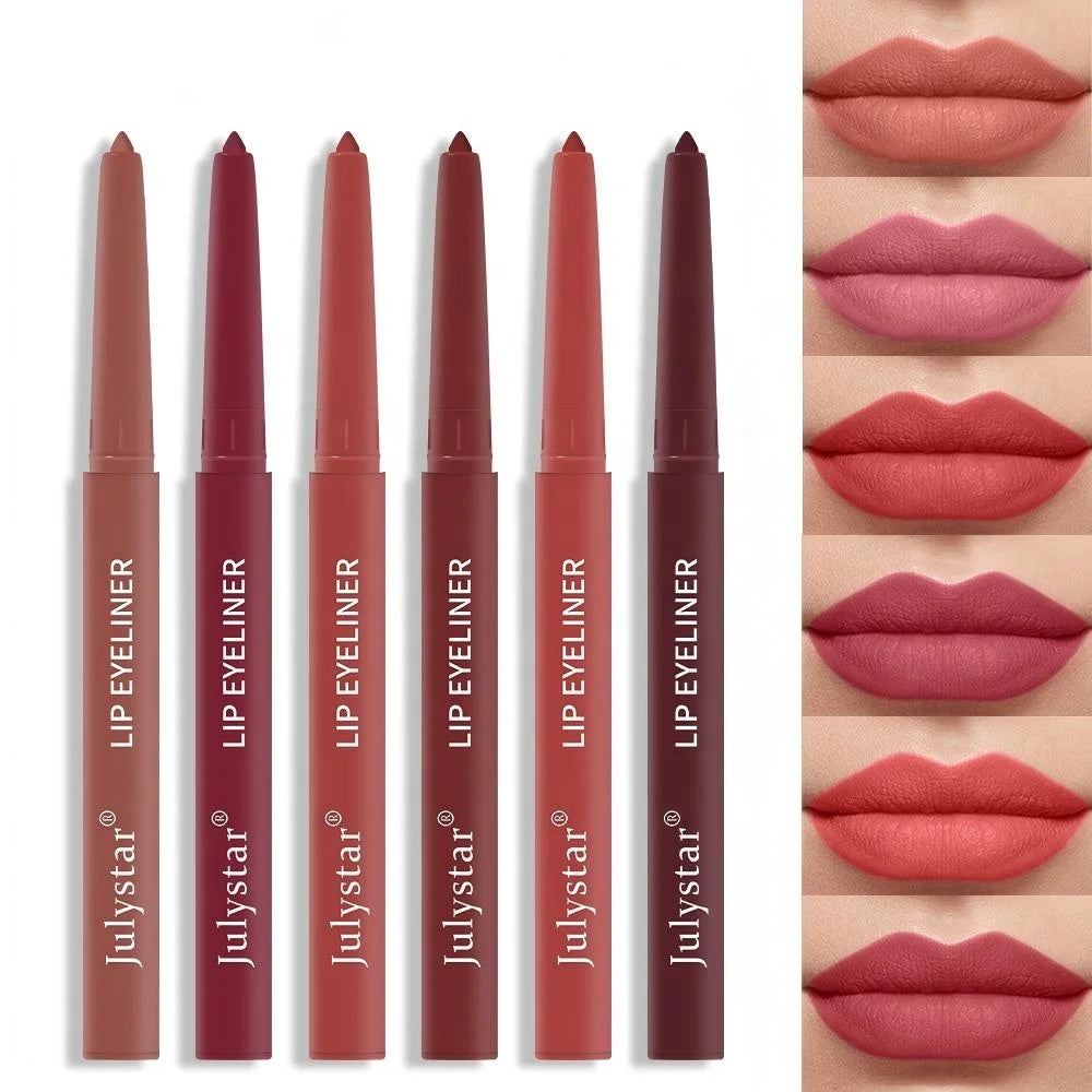 Best Selling Smooth Natural Waterproof Long Wear Lipstick with High Pigment Vegan Lip Liner Pen Wholesale Chemical Ingredient
