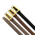 Factory Direct Sale Fashion Casual Belt PU Leather Alloy Buckle 2.5cm Width 105-125cm Length for Women Dress