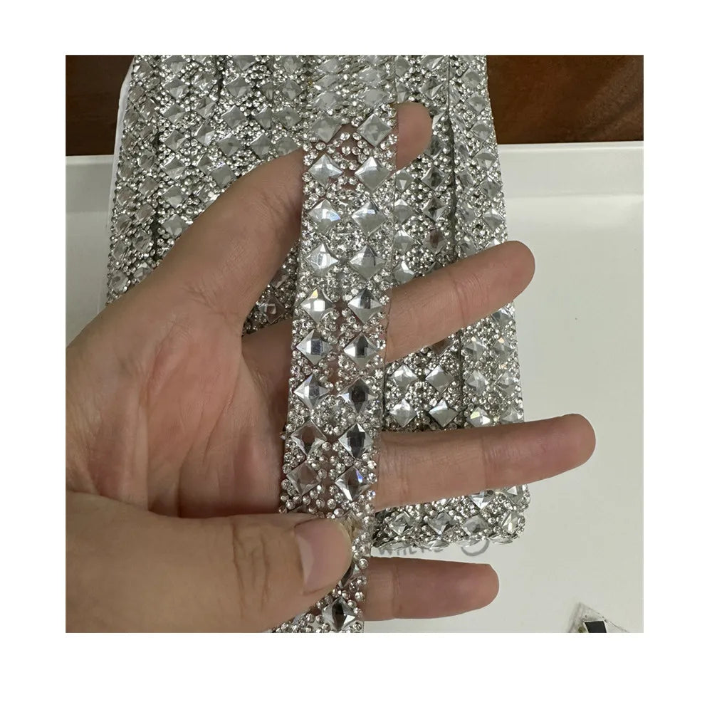 Hot-Fix Crystal Rhinestone Patches Iron on Clothes Dress