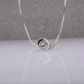 White Ball Wholesale Price Pendant Necklaces Zircon Silver Plated Chain Necklace