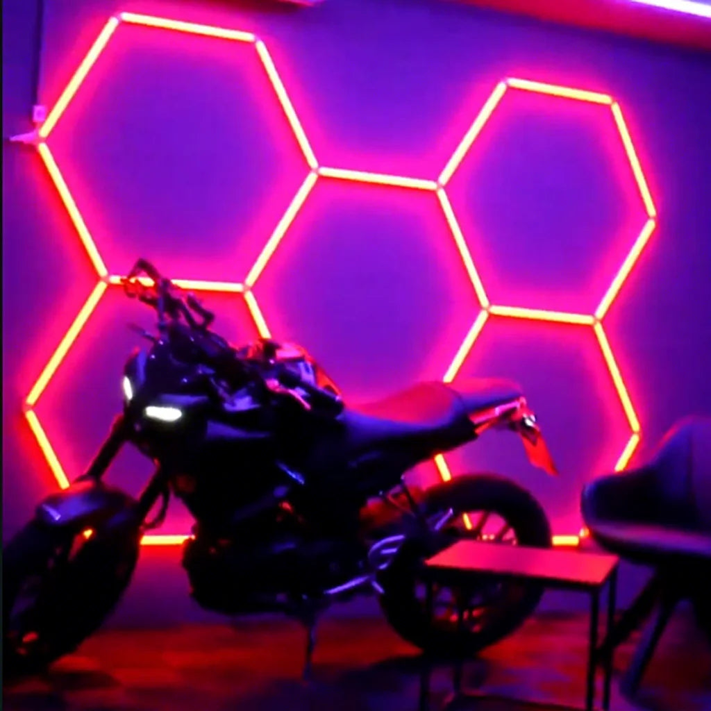 Free Design Diy Assembled Honeycomb Rgb Detailing Nightclub Hex Light for Showroom