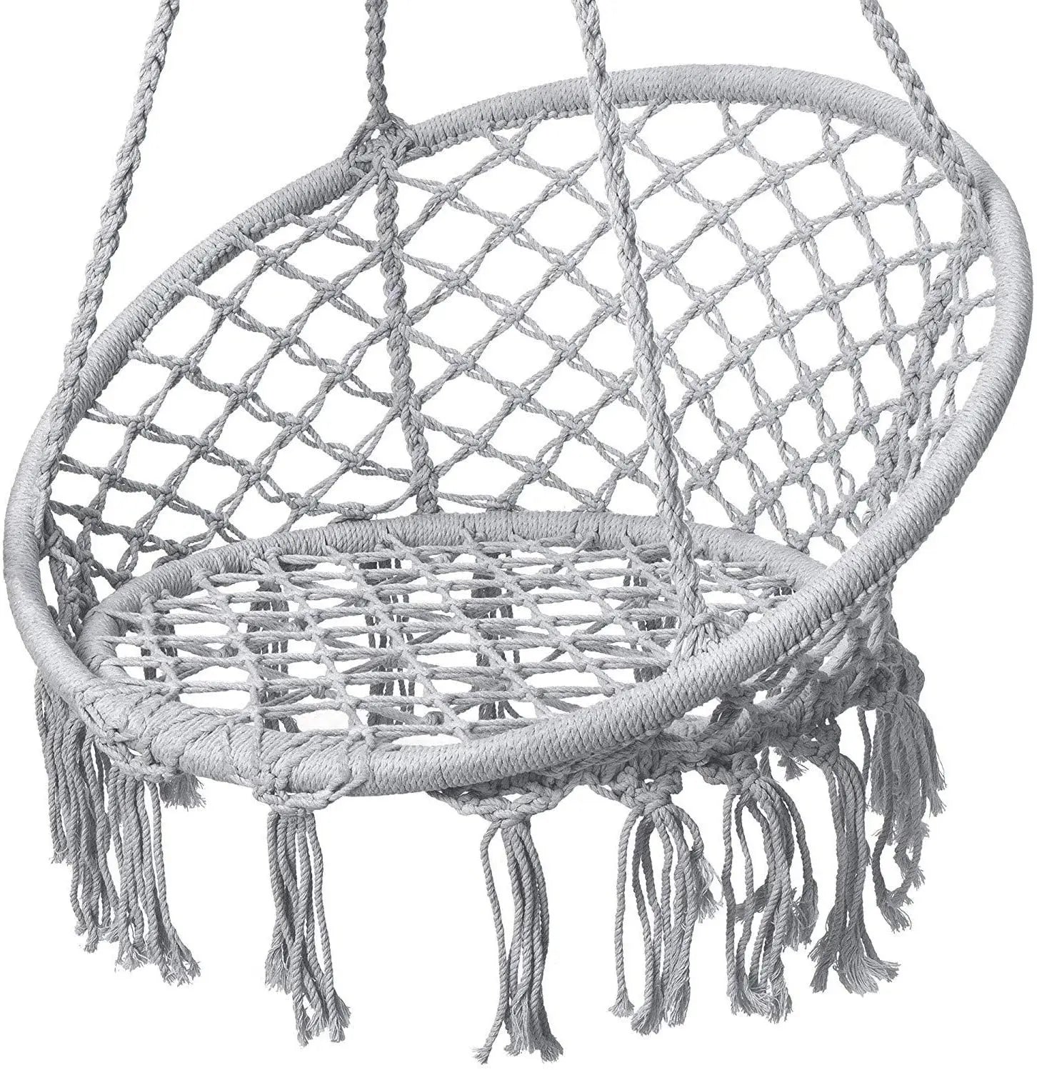 Woqi Hammock Chair  Hot Sell Macrame Swing  Durable Cotton Rope Swing for Bedroom Patio Garden DeckYard Swing Chair