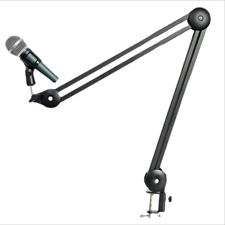 Microphone Stand Desktop Installation Broadcast Arm New Design Heavy-duty Aluminum with Microphone Holder Cantilever ABS+ Metal