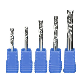 JR133 2F Compression Bit Two Flutes Spiral End Mill for PVC Acrylic Wood