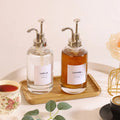 High Quality Empty Skincare Cream Container Customize 250ml 400ml 500ml Glass Lotion Shampoo Pump Bottles
