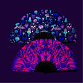 Large Rave Clack Pride Rainbow Hand Fan for Festival Rave Club Party Dance