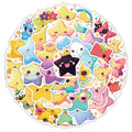 54pcs/sheet Custom Printing Vinyl Star Stickers Label Waterproof Eco-friendly Package Reward Stars Sticker for Classroom Gifts