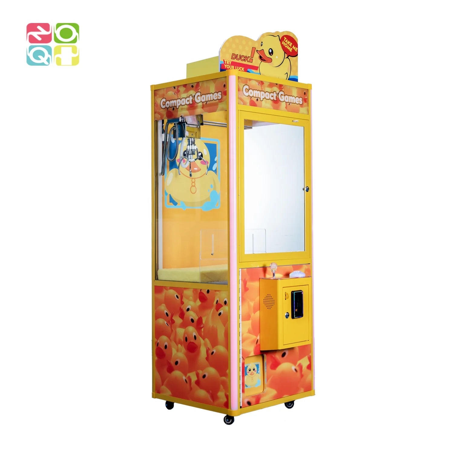 Little Duck Catch Toy Game Machine Smaller Size Dolls Claw Crane Machine With Bill Acceptor