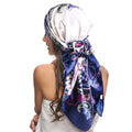 Wholesale Custom Logo Paisley Head Scarves Satin Bandanas Satin Headband Scarves Silk Feeling Scarf Boho Headwear for Women