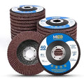 In Stock 4.5" X 7/8" Flap Disc 200 PCS 40/60/80/120 Grit Aluminum Oxide Sanding Grinding Wheels Type 27 for Angle Grinder