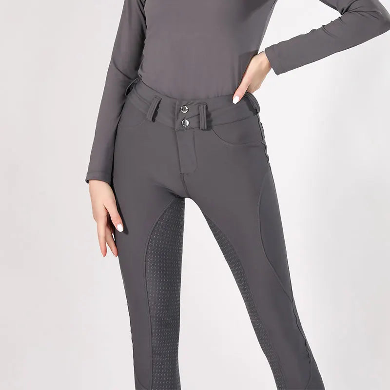 Wholesale Breeches  Women Full Silicone Horse Ride Breeches Riding Pockets Equestrian Clothing Jodhpurs