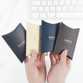 Merci Custom Logo Paper Jewelry Box Hot Stamping Small Pillow Box Gift Candy Packaging Carton Small Folding Gift Box