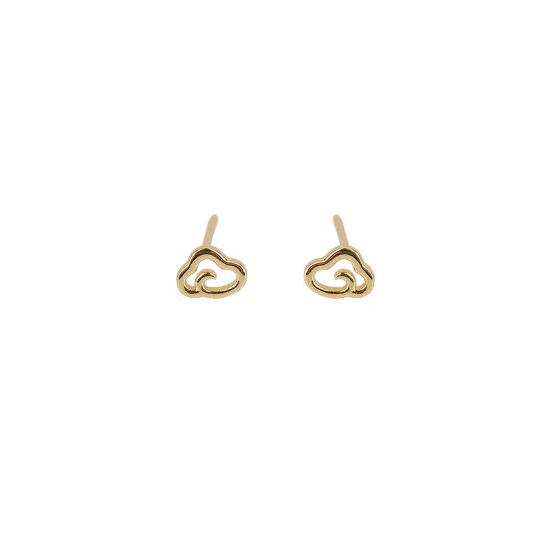925 sterling silver small white cloud earrings women 2022 new fashion luxury Joker niche design earrings