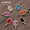 CN299 Bling Bling Brass CZ Pendants Necklace Hip Hop Jewelry Party Gift for Women