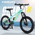 6-12 yrs 18 20 22 Inch Carbon Steel Mountain Bike Variable Speed Disc Brake Pedal Mountain Cycle for kids