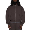Custom Designer Brand OEM Zip up Hoodie for Men Thick Heavyweight Cotton Fleece Zipper Blank Hoodie