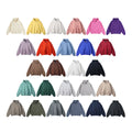 Men's Vintage Plus Size 350 Gsm Hoodie Autumn Streetwear Plain Pullover Sweatshirt with Loose Pocket Solid Pattern