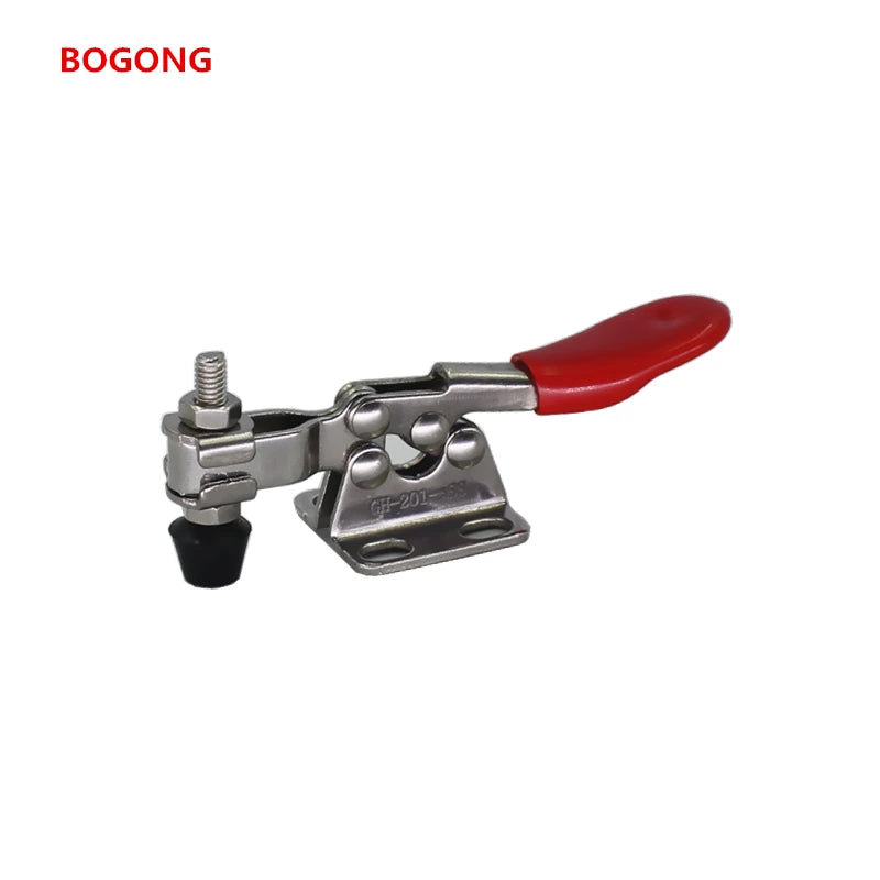 304Stainless Steel GH-201-SS Hand Tool Toggle Clamp Anti slip Horizontal Clamp Quick Release Toggle Clamp Tool 201SS