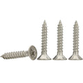 Stainless Steel Screws and Bolts DIN7982 Metric/Inch Pozi Flat Head Self Tapping Screws Grade A2/A4 Standard Thread