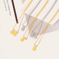 Personalized Fashion Jewelry Waterproof Stainless Steel Pendent Necklace Custom 18K Gold Plated Kids Best Friend Charm Necklace