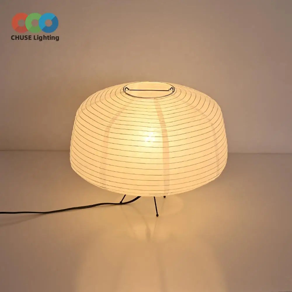 CHUSE New Design Rice Paper Lampshade Indoor Lighting Led Table Bedside Lamps