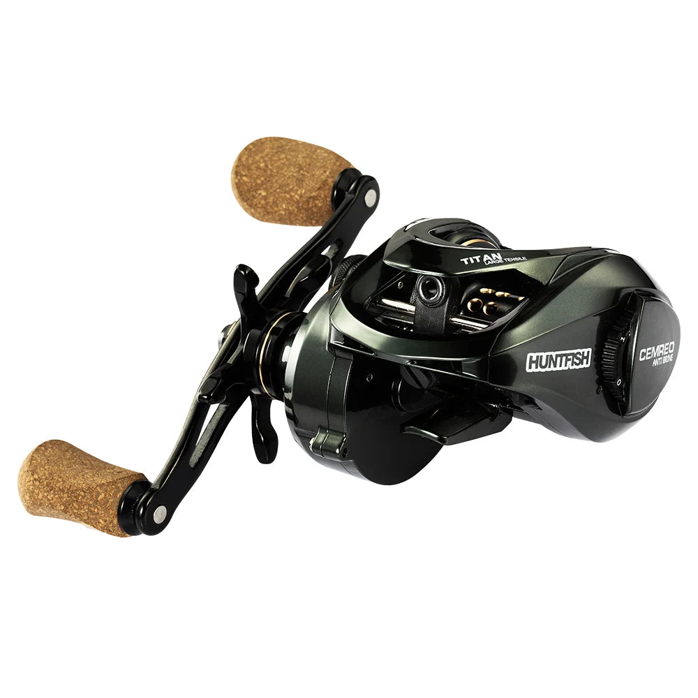 Newbility TITAN 13+1BB Nylon Aluminum Alloy Spool Baitcasting Reel 6.3:1 Gear Ratio Magnetic Brake River Lake