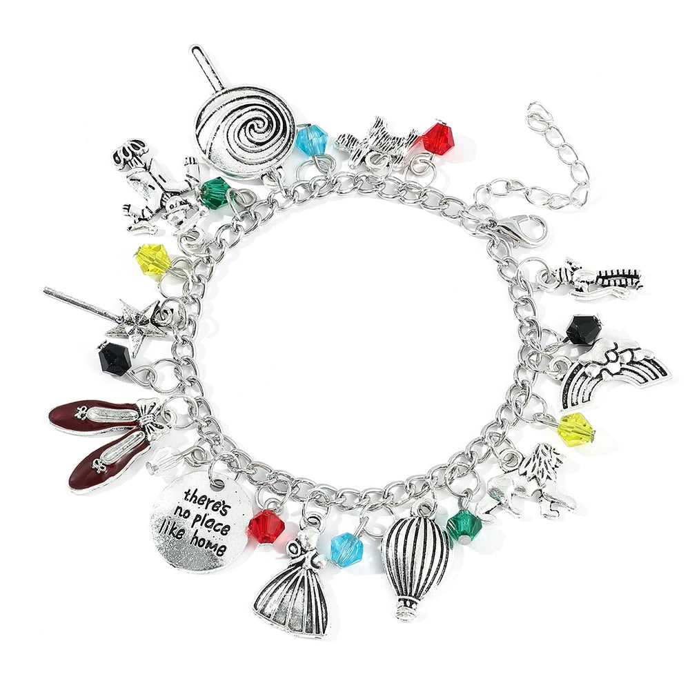 Wholesale Bracelet the Wizard of OZ Hand Chain Magic Wand Red Shoes Cute Styles for Girls Birthday Gift Shine Bracelet